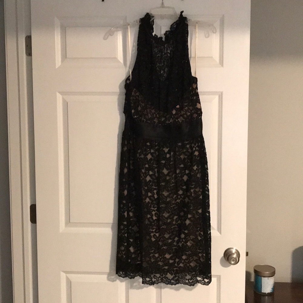 Black lace dress